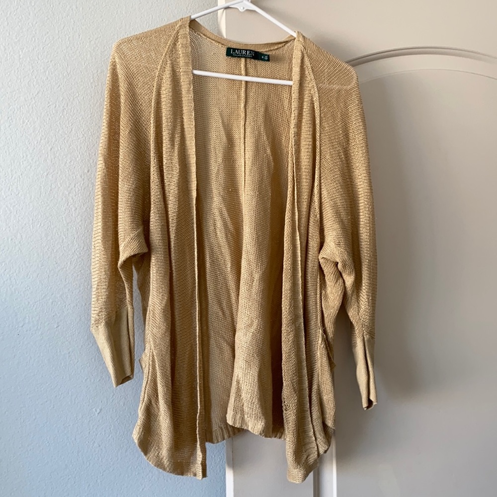 Ralph Lauren Gold Cardigan